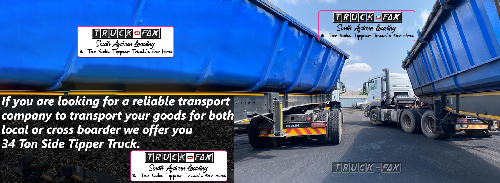 34 Ton Side Tipper Truck